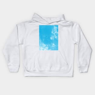 Watercolor wash - blue Kids Hoodie